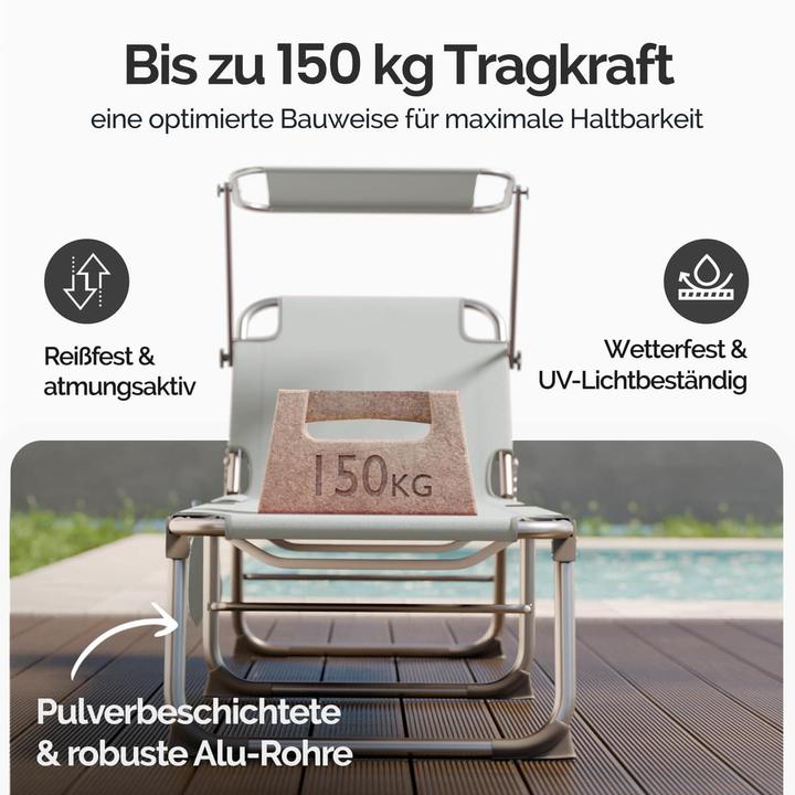 Produktbild Casaria Sonnenliege (190 cm)