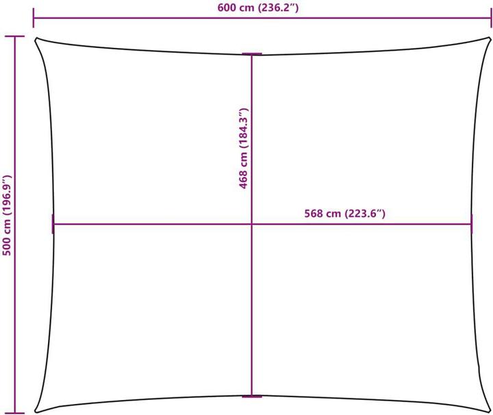 Actual product image VidaXL Sonnensegel (500 x 600 cm)