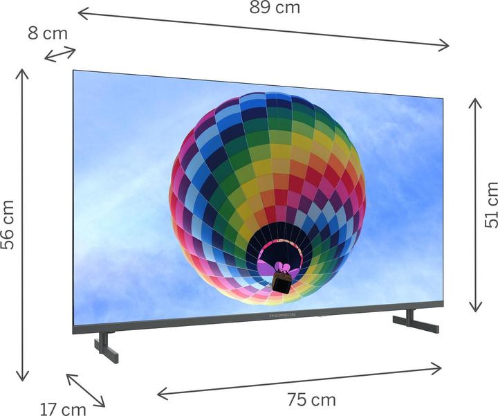 Image du produit Thomson TV 40 Fhd Qled Smart T2/C2s2 Google TV Frameless (40", QLED, Full HD)