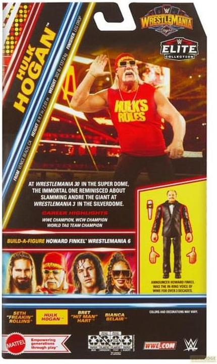 Produktbild Mattel WWE WrestleMania Elite Collection Actionfigur Hulk Hogan 15 cm