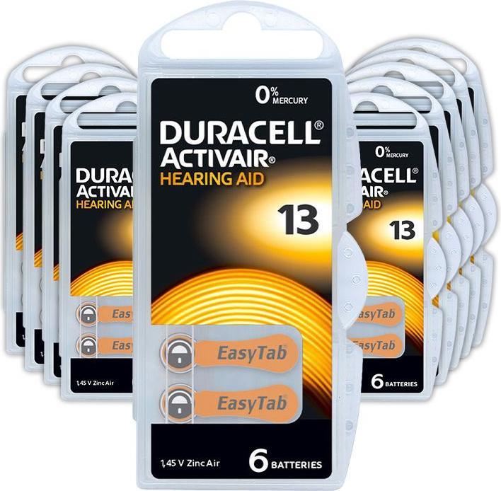 Actual product image Duracell Activair 13 - Hearing aid batteries (60 pcs., A13, 300 mAh)