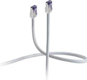 Produktbild Flexline ®-Patchkabel cat. 6A S/FTP, hochflexibel, kurze Bauform, PIMF, 500MHz, weiss, 0,5m (S/FTP, CAT6a, 0.50 m)