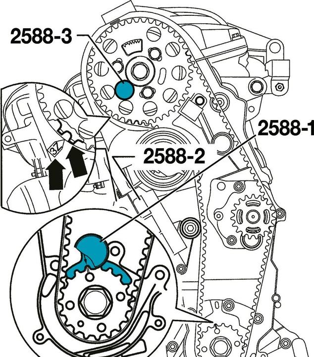 Actual product image HAZET Crankshaft stop 2588-1