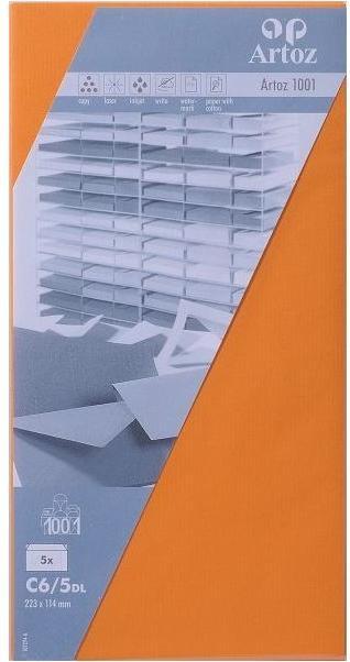Actual product image Artoz 1001 envelopes orange (C6/5, 5 x)