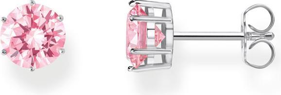 Actual product image Thomas Sabo Stud earrings with large, pink-coloured stone (925 sterling silver)