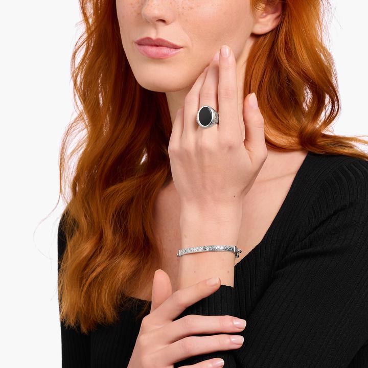 Produktbild Thomas Sabo Armband Rebel at heart (21 cm, Leder, 925er Silber)