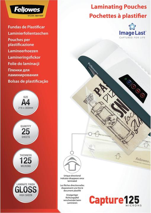 Immagine prodotto Fellowes Catturare 125 (A4, 25 Pezzo/i, 125 µm)