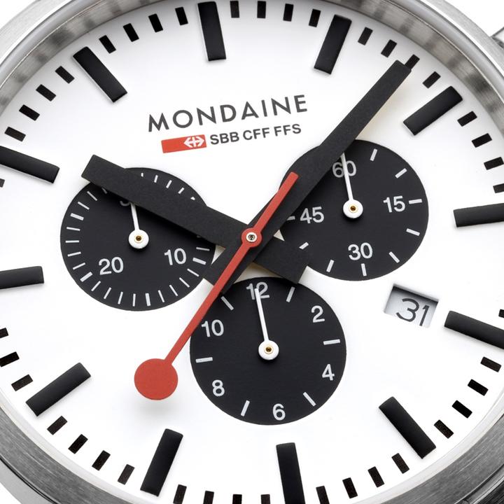 Actual product image Mondaine Neo Vegan (Chronograph, 41 mm)
