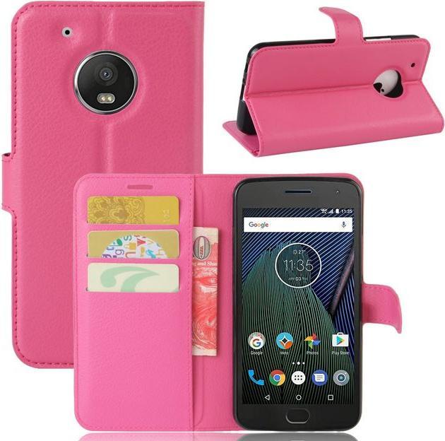 Produktbild MU Classic Leder Hülle mit Litchitextur (Motorola Moto G5)