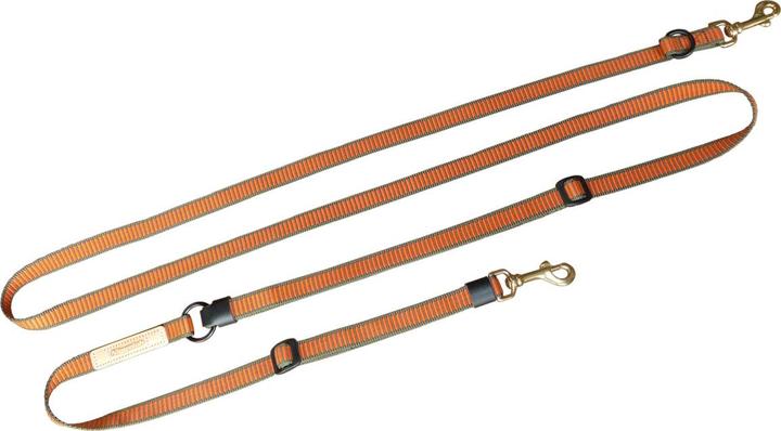 Image du produit Niggeloh Laisse de cou DeLuxe orange-olive 20 mm (Chien, Général)