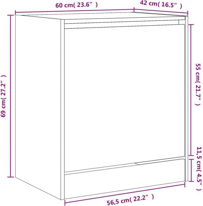 Immagine prodotto VidaXL Nalani (60 x 42 x 69 cm)