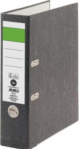 Produktbild Viking Ordner Economy DIN A4 80 mm Schwarz 2 Ringe Pappkarton Glatt (A4, 80 mm, 1 Stück)