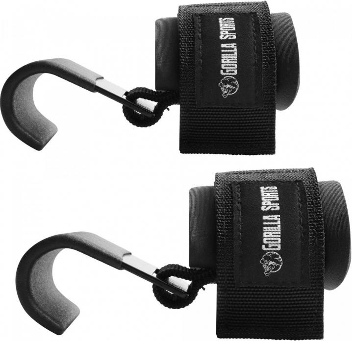 Gorilla Sports Zughilfen mit Haken 2-er Set