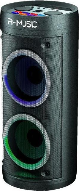 Image du produit R-Music Enceinte nomade Bluetooth Booster Party LED (Noir) (Fonctionnement sur batterie)