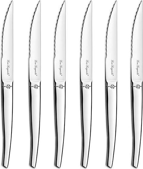 Actual product image Amefa JET - 6-pc steak knives in grey block - mirror (6 Piece, Knife)