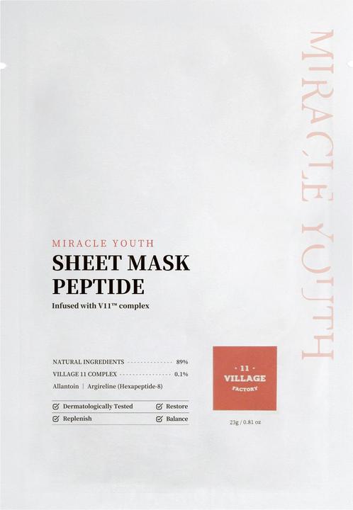 Village 11 Factory Miracle youth sheet mask peptide