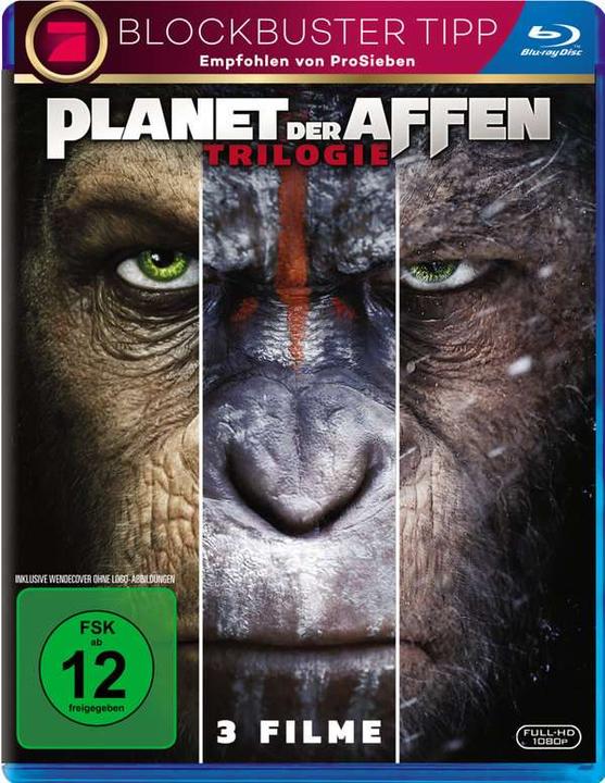 Image du produit Trilogie de la Planète des singes (Blu-ray, 2017, Allemand)