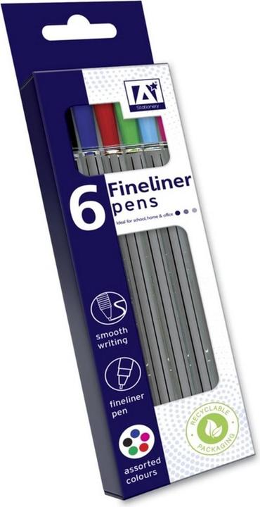Produktbild A Star Fineliner Filzstifte (8 StückPackung) (Bunt, 8 x)