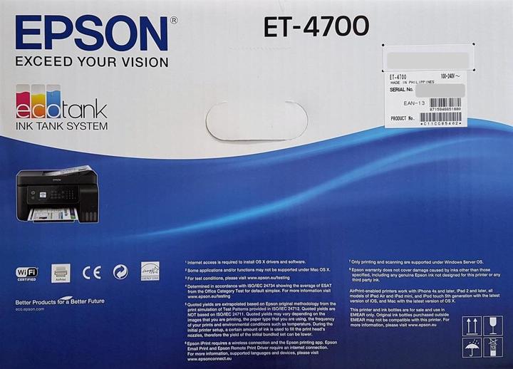 Image du produit Epson EcoTank ET-4700 (Réservoir d'encre, Couleur)
