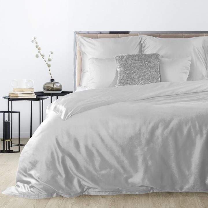 Actual product image Eurofirany DIVA LINE DINA High quality cotton satin single color bedding set, 160X200 cm, 2 pcs. 70 X 80 cm, co (Duvet cover, 160 x 200 cm)