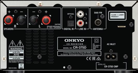 Image du produit Onkyo CS-375D (Lecteur de CD, Bluetooth, 2x 20 W)