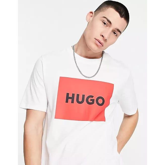 Actual product image HUGO T-shirt casual comfortable fit Dulive222 (XL)