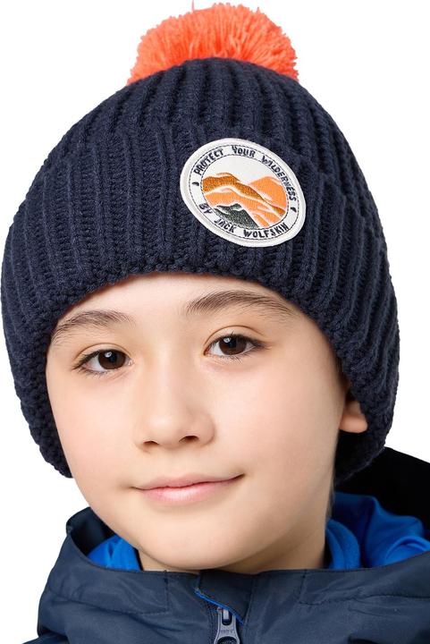 Actual product image Jack Wolfskin Kid's Pompom Badge Beanie (S)