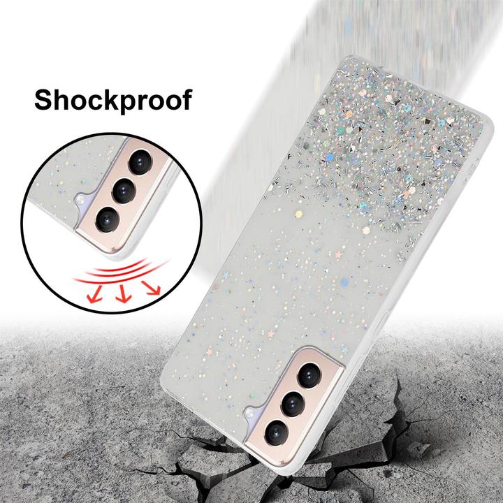 Image du produit Cadorabo Couverture TPU paillettes scintillantes (Samsung Galaxy S21+)