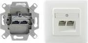 Actual product image Rutenbeck Cat.6A iso Up rw - Cover for flush mounting