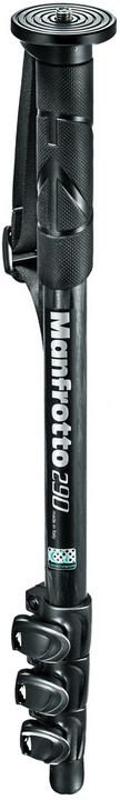 Manfrotto MM290C4 monopiede per fotocamera nero carbone (Materiale sintetico)