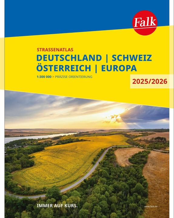 Falk Road Atlas 2025/2026 Germany, Switzerland, Austria 1:300,000