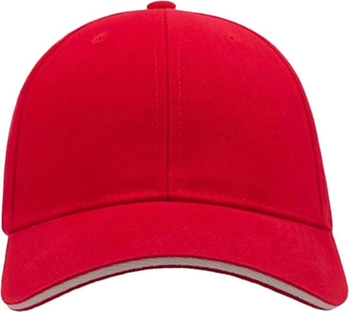 Actual product image Atlantis Liberty Baseball Cap With 6 Brushed Cotton Panels (One size)