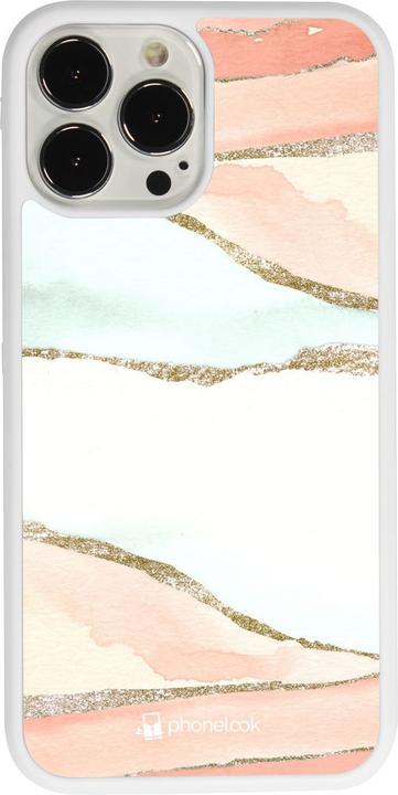Immagine prodotto PhoneLook Coque Silicone rigide blanc Arancione brillante (Apple iPhone 13 Pro Max)