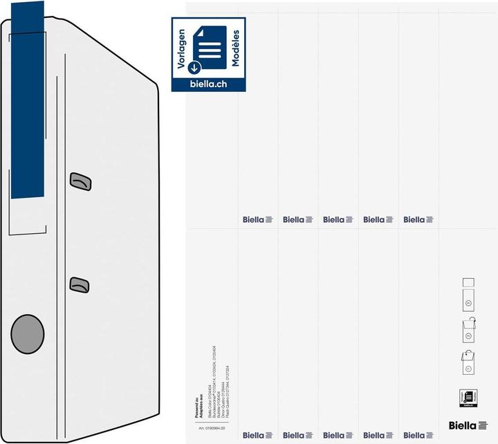 Immagine prodotto Biella Etichette posteriori 27x145mm