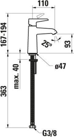 Actual product image Laufen HF901702100000