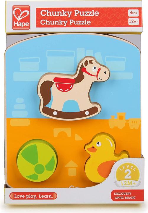 Image du produit Hape Puzzle à encastrement en bois Salle de jeux (4 pièces)