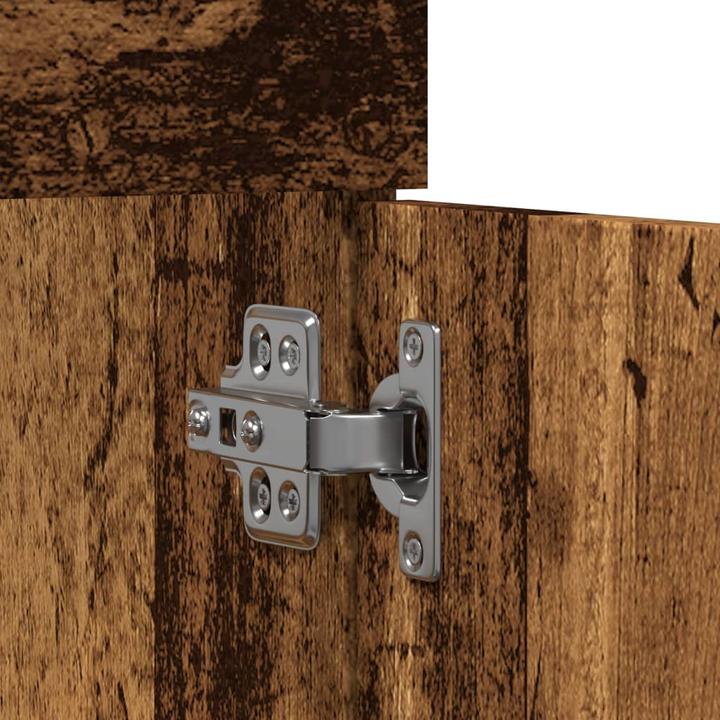 Produktbild VidaXL Waschbeckenunterschrank Unterschrank Badschrank Wandmontage Altholz-Optik