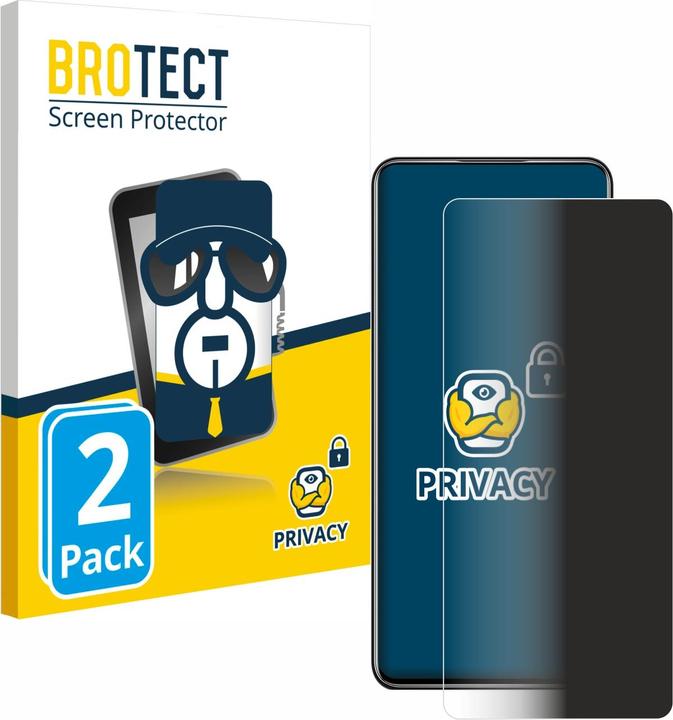 Productafbeelding BROTECT Sichtschutzfolie Anti-Spy Privacy Folie Blaulicht-Schutz (2 Stuk, ZTE Axon 30 Ultra 5G)
