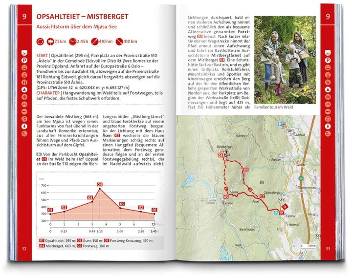 Produktbild Wanderführer Norwegen Süd, Von Oslo bis zum Geirangerfjord, 75 Touren