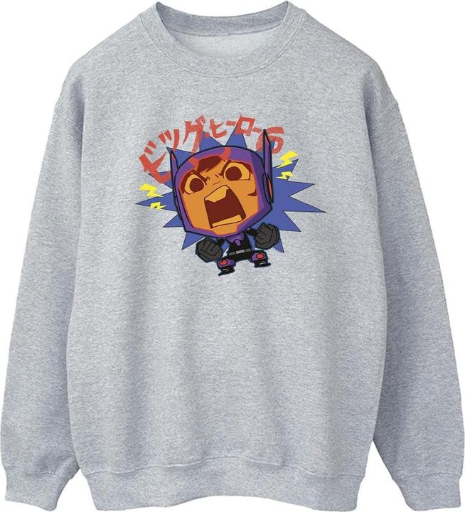 Immagine prodotto Disney Big Hero 6 Baymax Hiro Angry Manga Felpa Uomo (M)