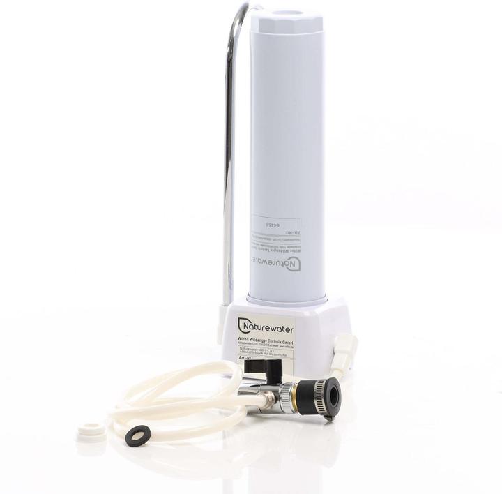 Actual product image Naturewater NW-1-CTO Activated Carbon Block with Water Tap, Desktop Filtering Device with Water Cock