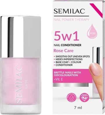 Immagine prodotto Semilac Balsamo per unghie 5in1 Rose Care 7ml (7 ml)