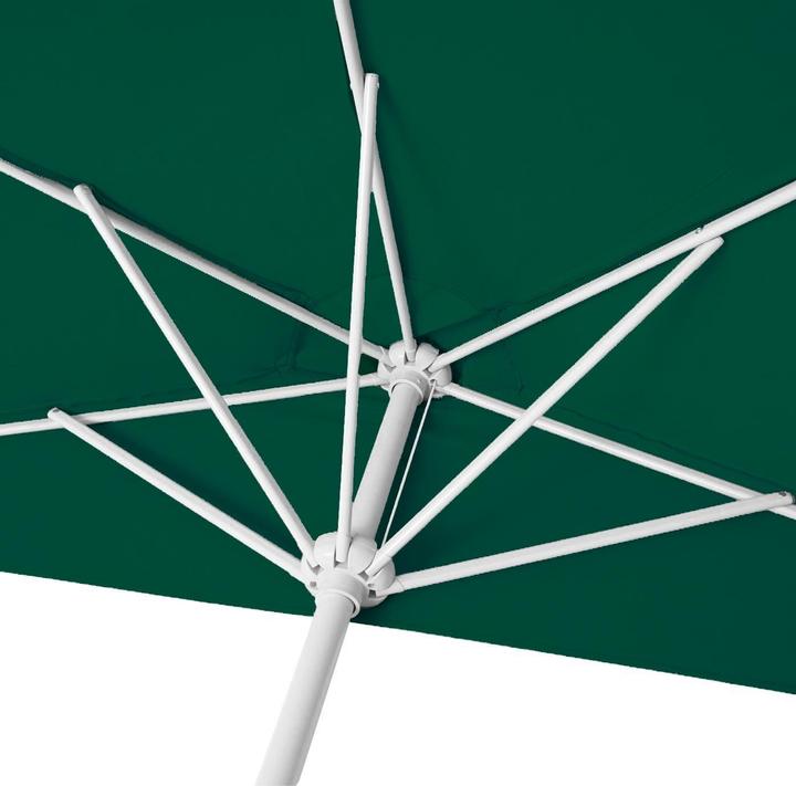 Produktbild Mendler Sonnenschirm halbrund Parla, UV 50+ Polyester/Alu, 300cm grün ohne Ständer (2.85 m)