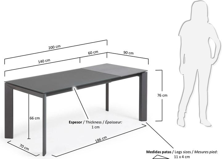 Actual product image Kave Home Axis (90 x 140 x 76 cm)