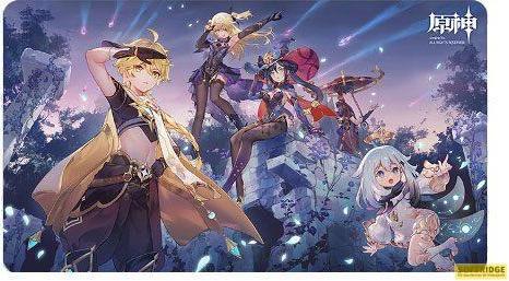 Actual product image Mihoyo Genshin Impact Unreconciled Stars Tapis de souris Aether, Fischl, Mona, Paimon & Scaramouche 70 x 40