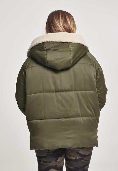 Actual product image Urban Classics Ladies Sherpa Hooded Jacket (L)