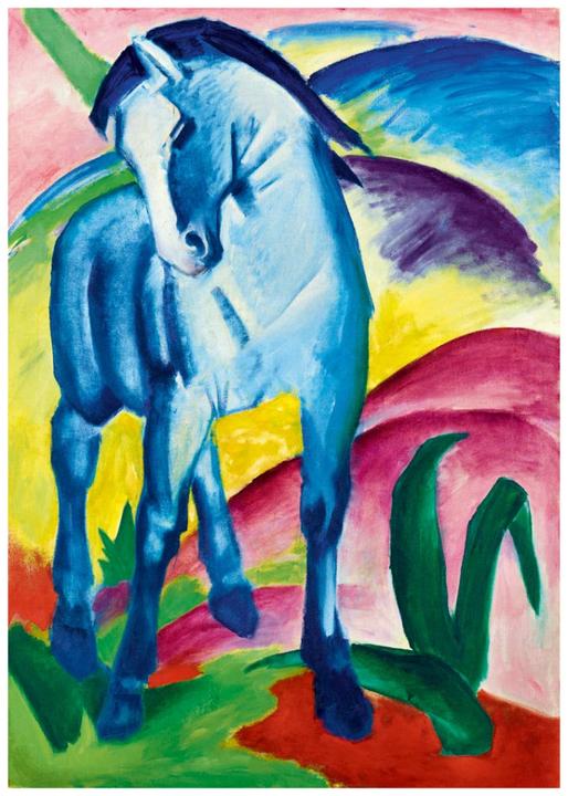 Actual product image Bluebird 60069 Puzzle 1000 pcs. Museum Series Franz Marc - Blue Horse I, 1911 (1000 pieces)
