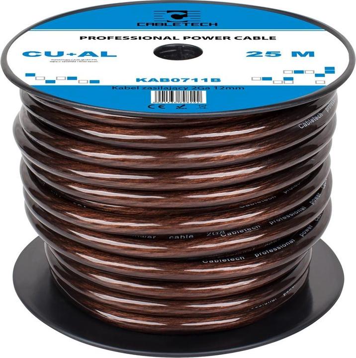 Produktbild Cabletech 2Ga OD12mm CU + AL Autokabel