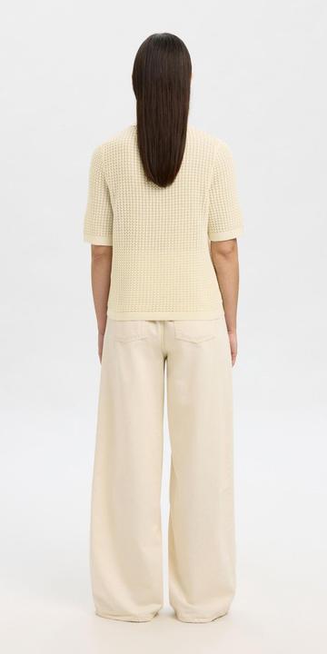 Produktbild Selected Femme Baumwoll Polohemd aus Strick (L)