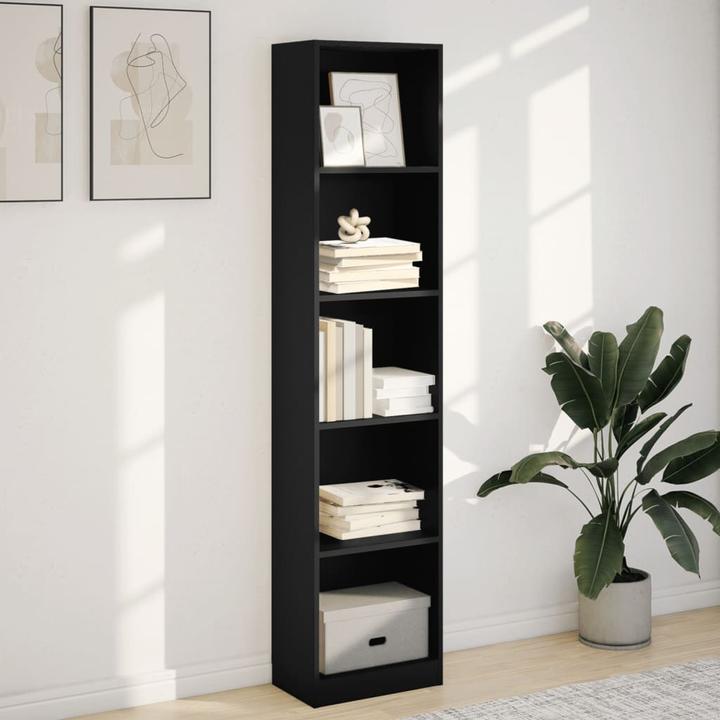 Immagine prodotto VidaXL Bücherregal Standregal Büroregal Aktenregal Aufbewahrungsregal Schwarz (40 x 24 x 176 cm)